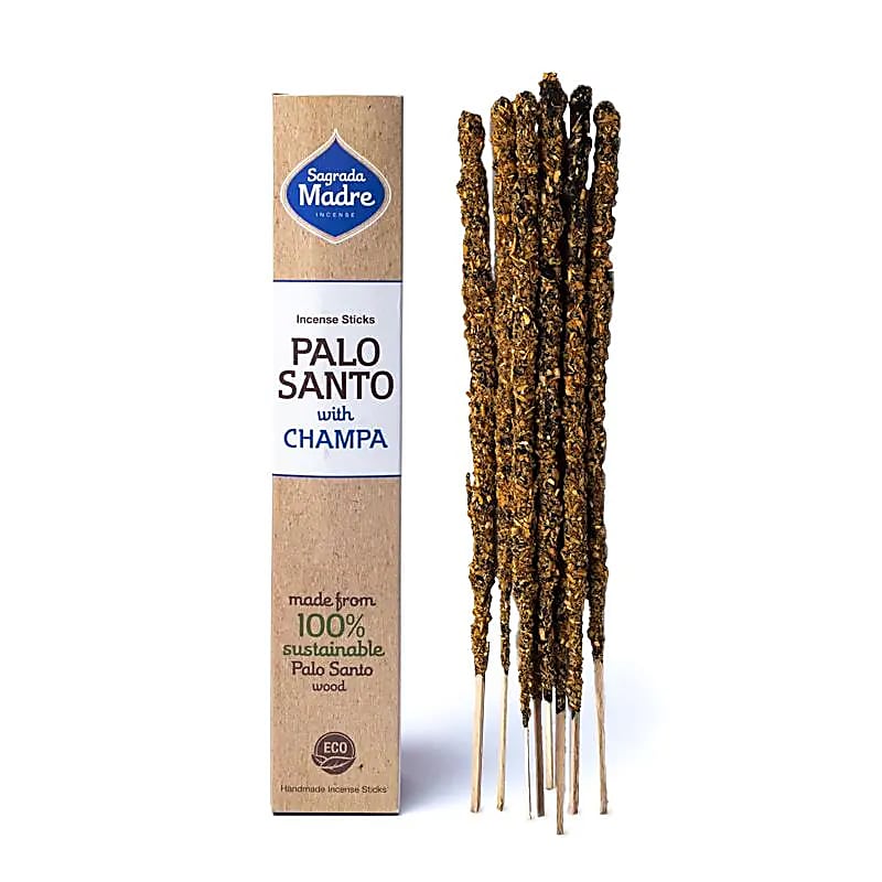 Incenso naturale a bastoncino fatto a mano Palo Santo con Champa