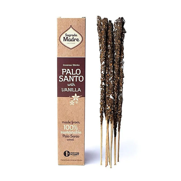 Incenso naturale a bastoncino fatto a mano Palo Santo con Vaniglia