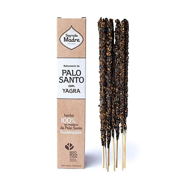 Incenso naturale a bastoncino fatto a mano Palo Santo con Yagra