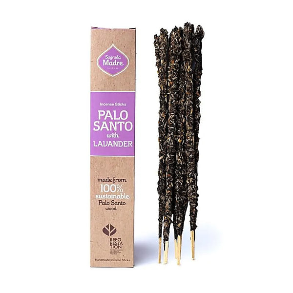 Incenso naturale a bastoncino fatto a mano Palo Santo con Lavanda